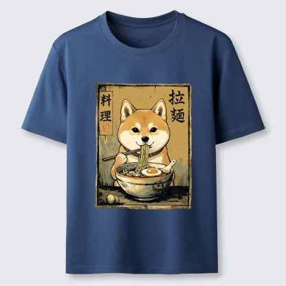 Tokyo-Tiger Shiba Inu Obsessed With Eating Ramen Classic T-Shirt