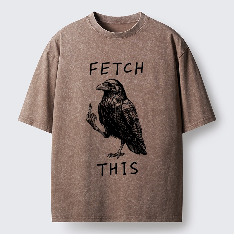 Tokyo-Tiger Funny Crow Meme With Attitude Washed T-Shirt