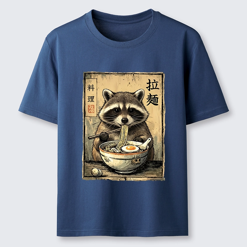 Tokyo-Tiger Raccoon Eating Ramen And Loving It Classic T-Shirt