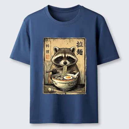 Tokyo-Tiger Raccoon Eating Ramen And Loving It Classic T-Shirt