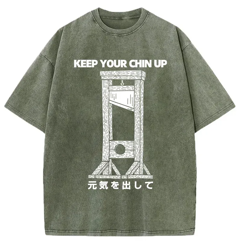 Tokyo-Tiger Keep Your Chin Up Washed T-Shirt
