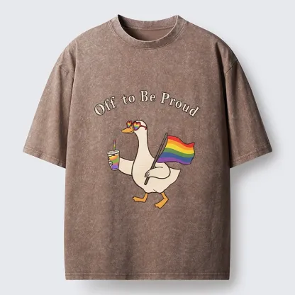 Tokyo-Tiger Off To Be Proud Goose Edition Washed T-Shirt