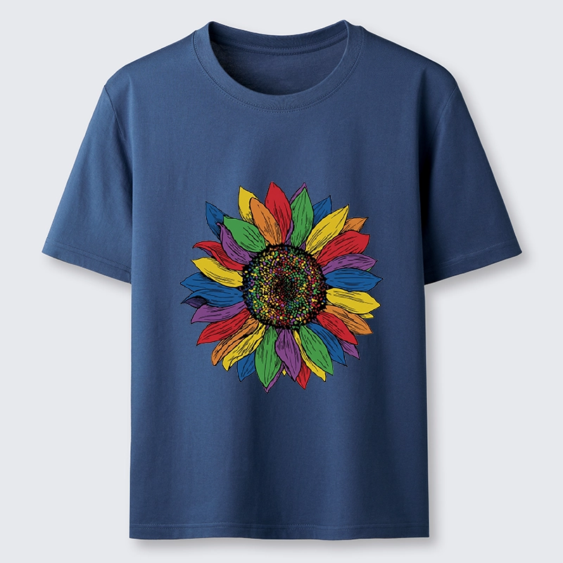 Tokyo-Tiger Rainbow Sunflower Pride Art Classic T-Shirt