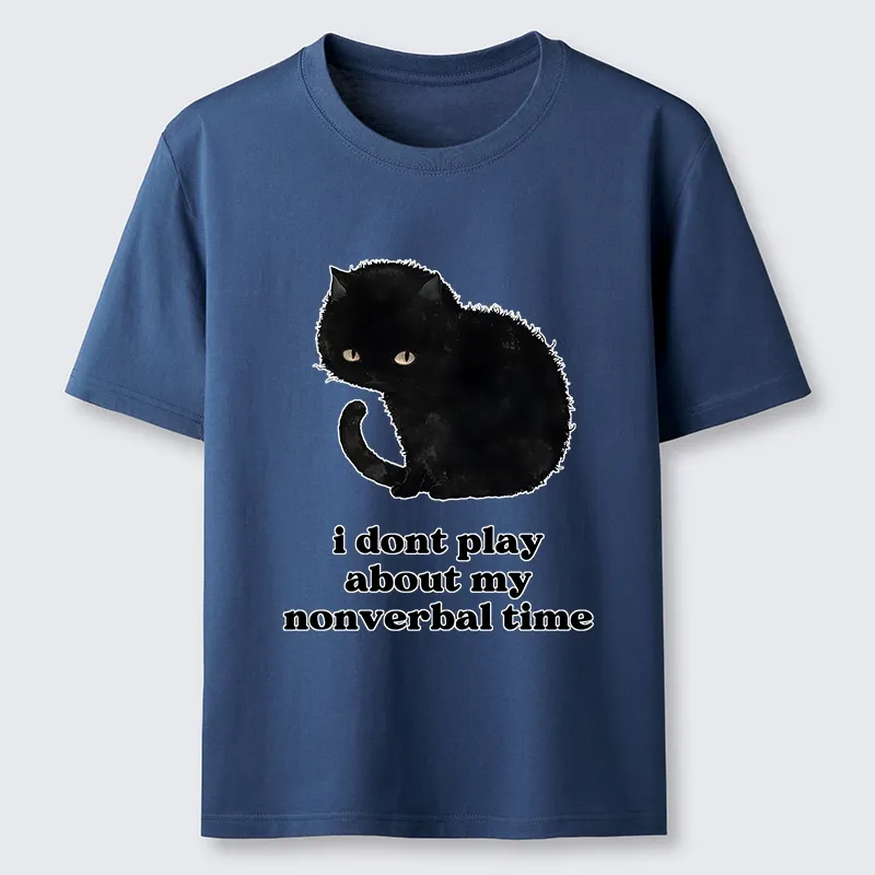 Tokyo-Tiger Relatable Introvert Black Cat Classic T-Shirt Sale