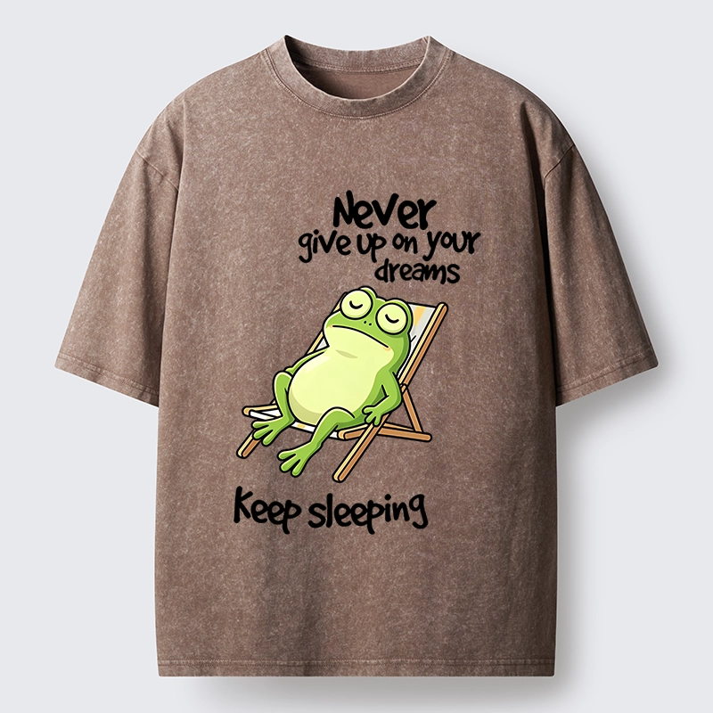 Tokyo-Tiger Never Abandon Your Sleepy Dreams Washed T-Shirt