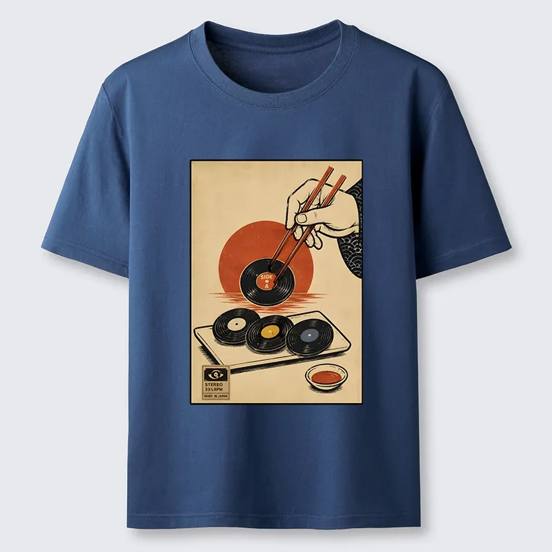 Tokyo-Tiger Chopsticks And Vinyl Sushi Art Classic T-Shirt