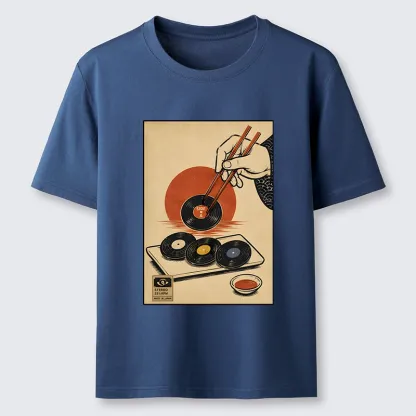 Tokyo-Tiger Chopsticks And Vinyl Sushi Art Classic T-Shirt