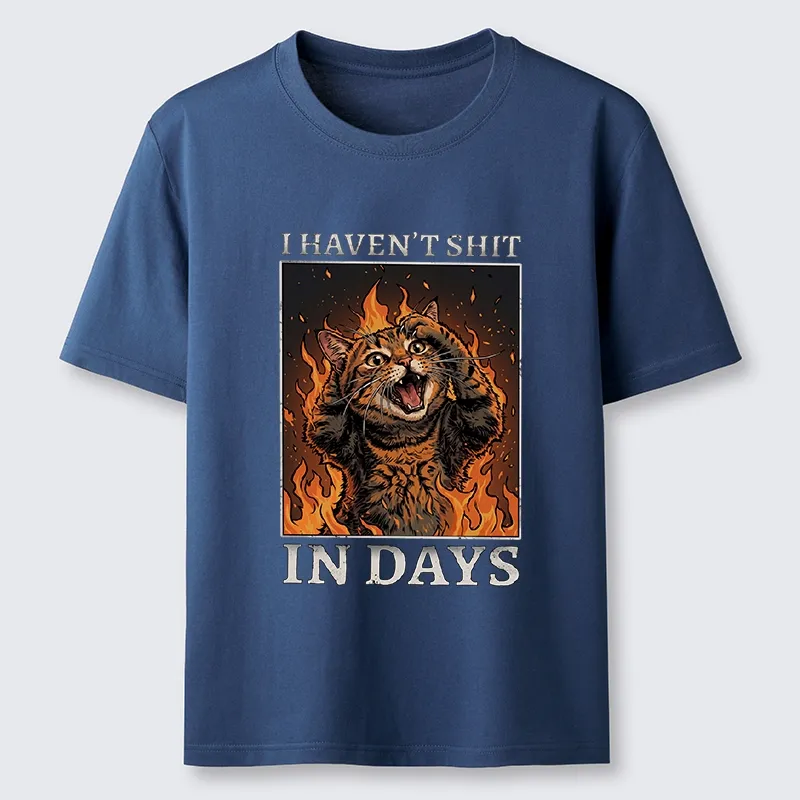 Tokyo-Tiger Funny Cat Constipation Meme Art Classic T-Shirt