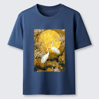 Tokyo-Tiger Traditional Japanese Crane Art Classic T-Shirt