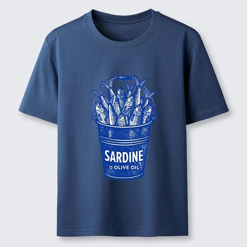 Tokyo-Tiger Vintage Bucket Full Of Fresh Sardines Classic T-Shirt