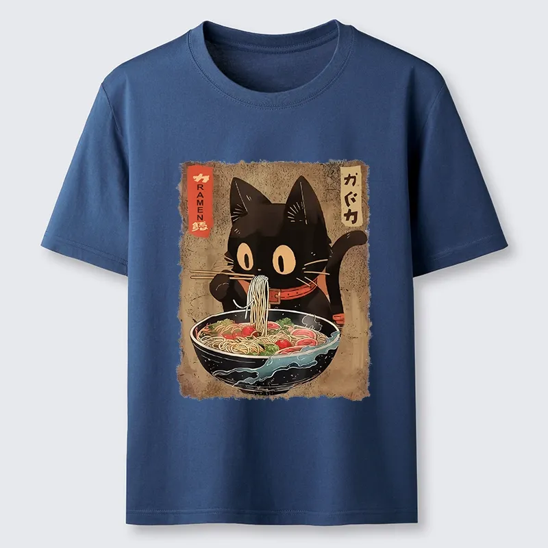 Tokyo-Tiger Ramen Cat Living Its Best Life Classic T-Shirt