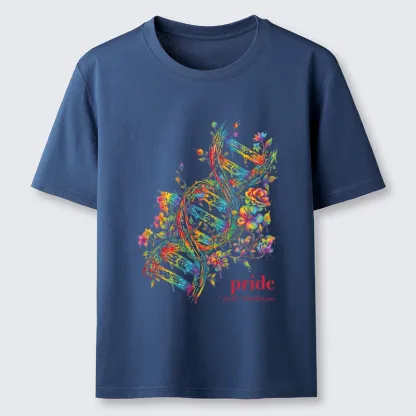 Tokyo-Tiger Floral Rainbow DNA Full Of Pride Spirit Classic T-Shirt