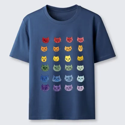 Tokyo-Tiger Watercolor Rainbow Cat Classic T-Shirt