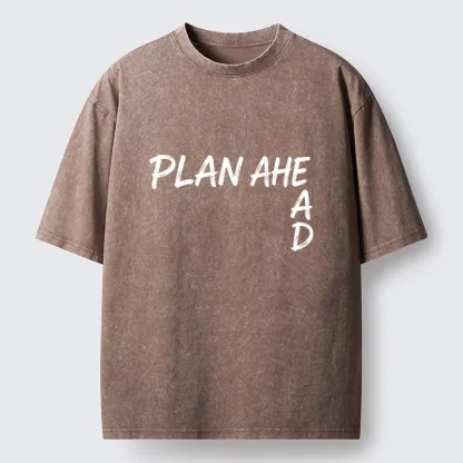 Tokyo-Tiger Plan Ahead Do Not Rush Things Washed T-Shirt
