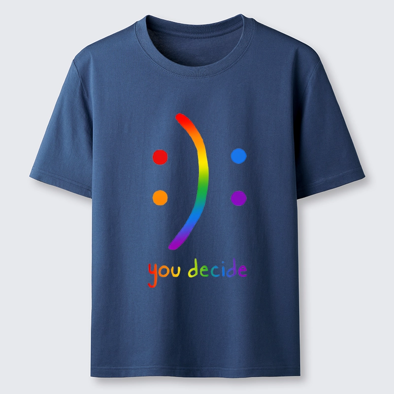 Tokyo-Tiger Colorful Rainbow Smile You Decide Classic T-Shirt