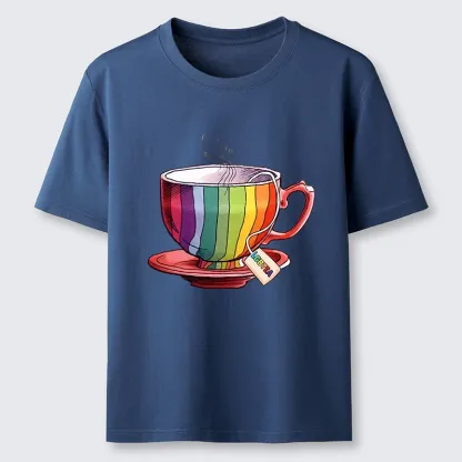 Tokyo-Tiger Rainbow Pride Tea Cup Classic T-Shirt