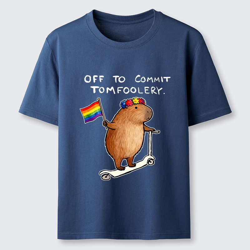 Tokyo-Tiger Pride Capybara On Scooter Meme Classic T-Shirt