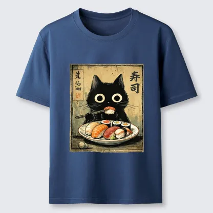 Tokyo-Tiger Vintage Japanese Sushi Cat Classic T-Shirt