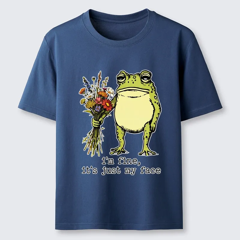 Tokyo-Tiger Funny Frog Meme My Face Lies Classic T-Shirt