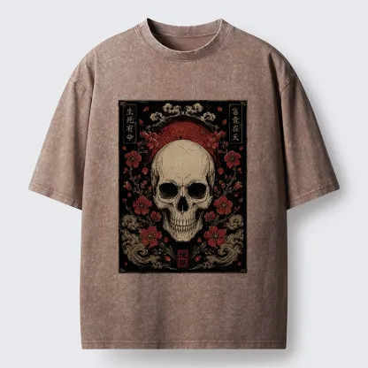 Tokyo-Tiger Sakura And The Dead Washed T-Shirt