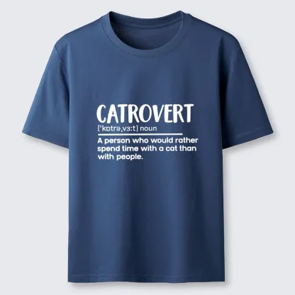 Tokyo-Tiger Catrovert Love Cats Not People Classic T-Shirt