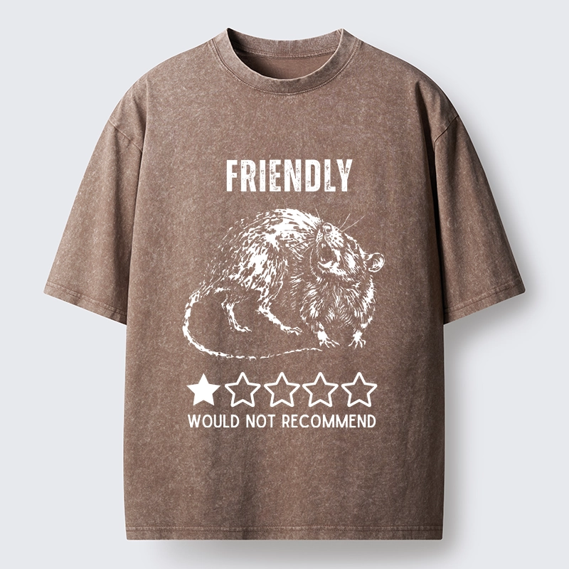 Tokyo-Tiger One Star Rat Bad Review Meme Washed T-Shirt