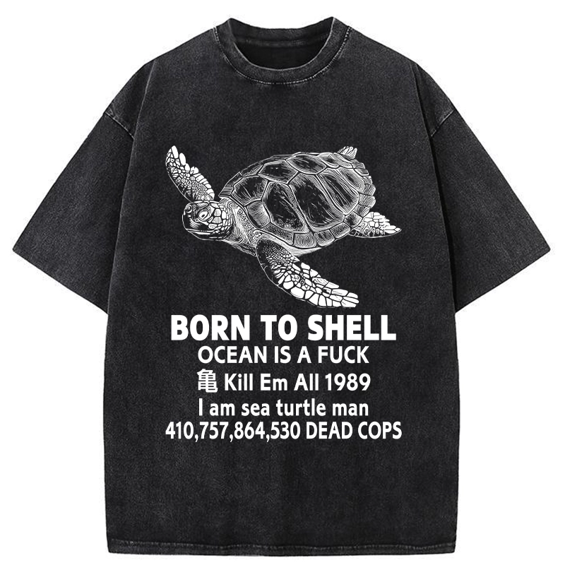 Tokyo-Tiger Born To Shell Washed T-Shirt