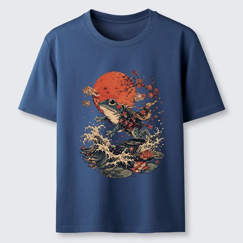 Tokyo-Tiger Cool Japanese Style Frog Saving The World Classic T-Shirt