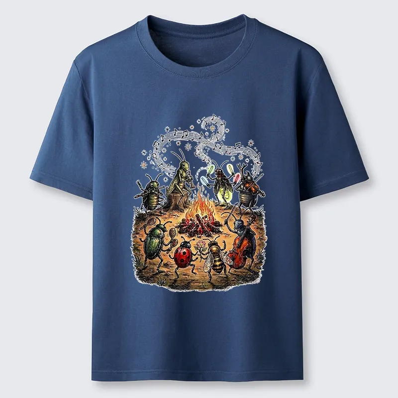 Tokyo-Tiger Bug Band Campfire Jam Classic T-Shirt