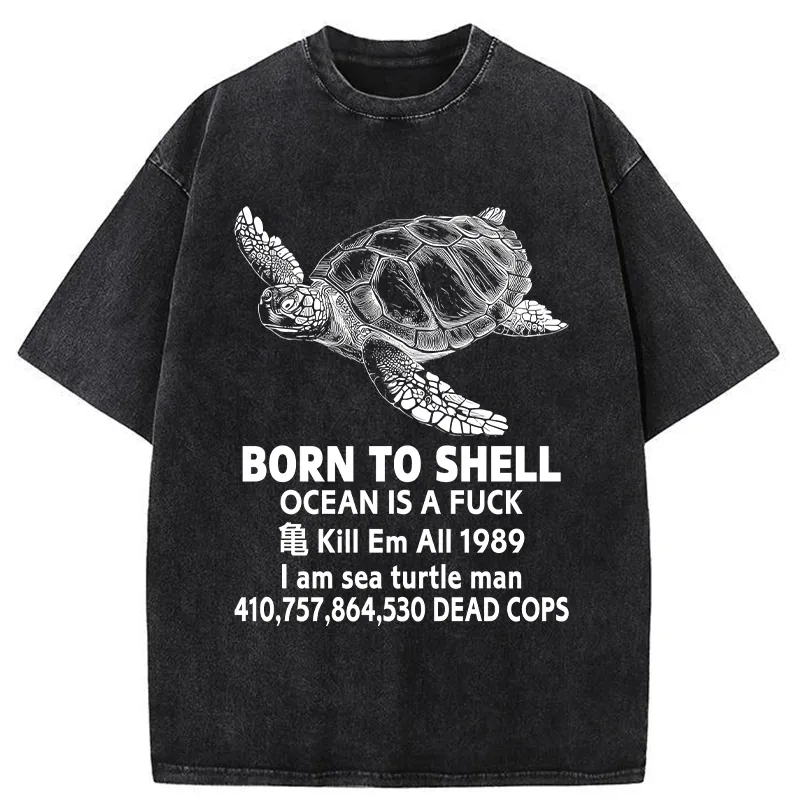 Tokyo-Tiger Born To Shell Washed T-Shirt