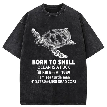 Tokyo-Tiger Born To Shell Washed T-Shirt