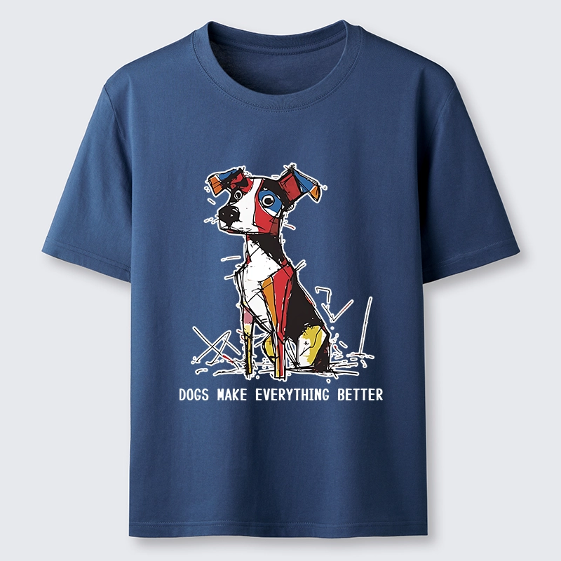 Tokyo-Tiger Colorful Puppy Street Art Graphic Classic T-Shirt