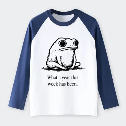 Tokyo-Tiger This Week Feels Like A Whole Year Raglan Long Sleeve T-shirt