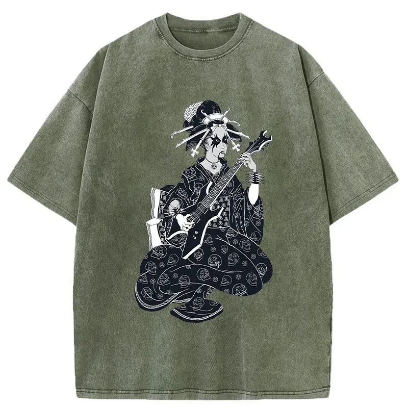 Tokyo-Tiger Heavy Metal Geisha Washed T-Shirt