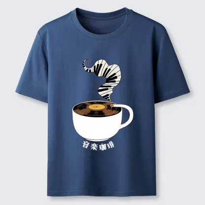 Tokyo-Tiger Piano Smoke Rises From Coffee Mug Classic T-Shirt