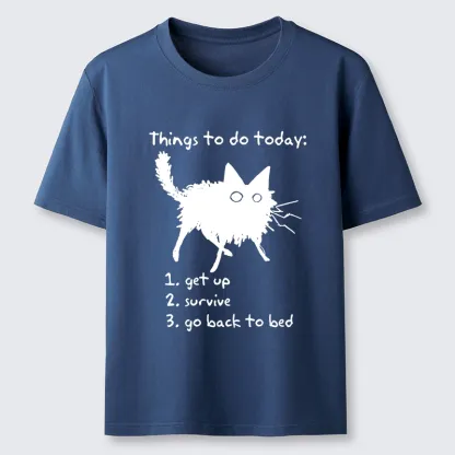 Tokyo-Tiger Lazy Cat Survive Day Funny Meme Classic T-Shirt