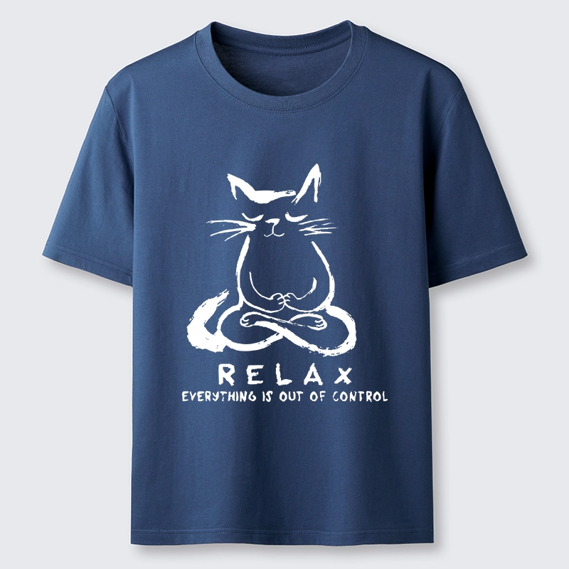Tokyo-Tiger Zen Meditate Cat Chill Funny Meme Classic T-Shirt