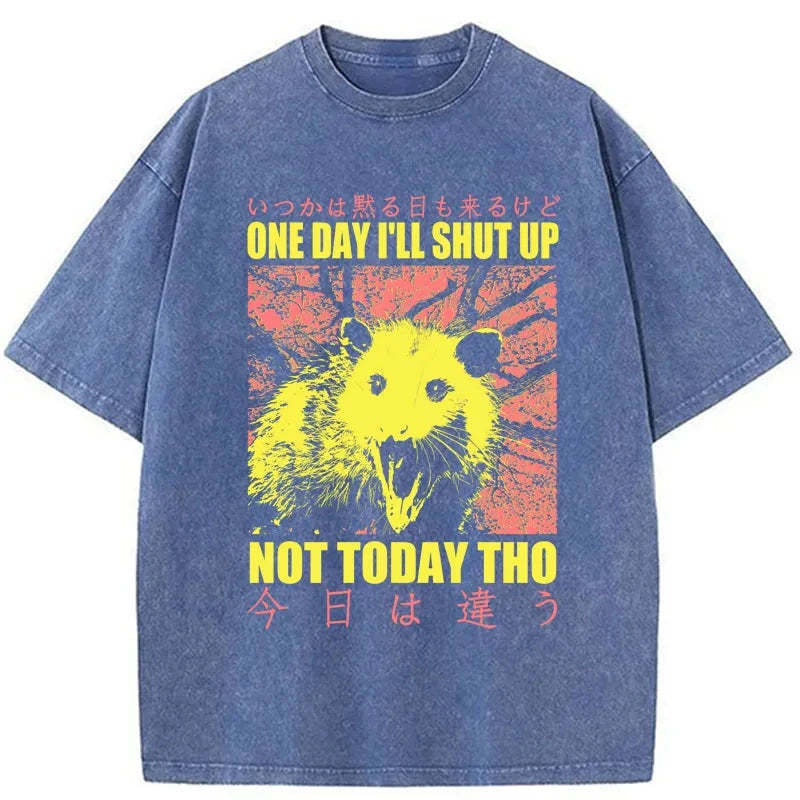 Tokyo-Tiger Negative Possum Japanese Washed T-Shirt