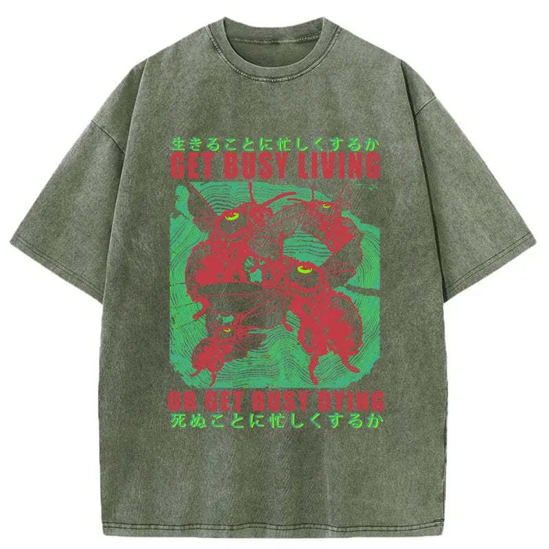 Tokyo-Tiger Busy Bee Japanese Washed T-Shirt