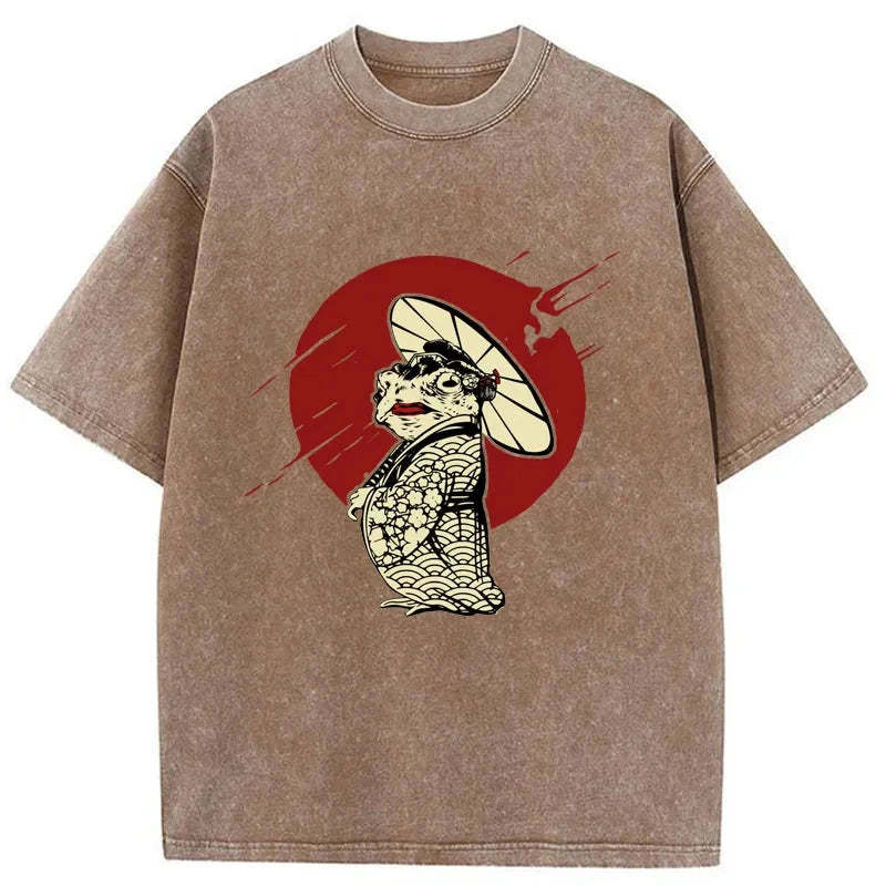 Tokyo-Tiger Frog Monster Washed T-Shirt