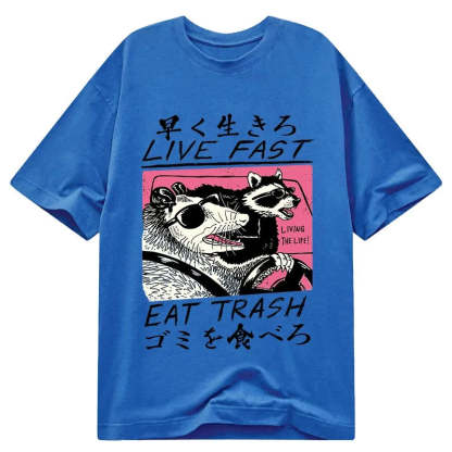 Tokyo-Tiger Live Fast Eat Trash Classic T-Shirt