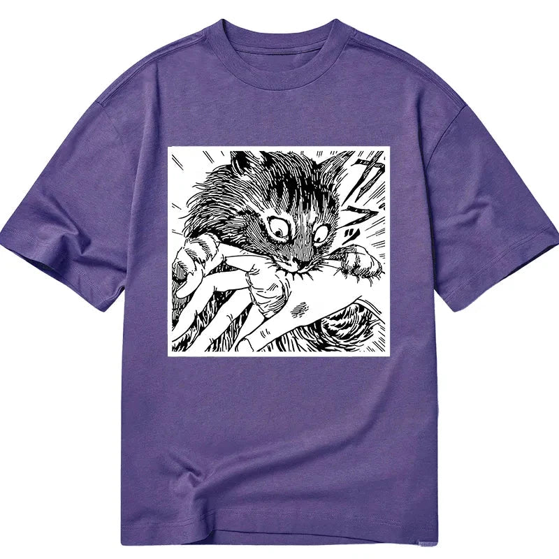 Tokyo-Tiger Creepy Cat Anime Horror Anteater Classic T-Shirt