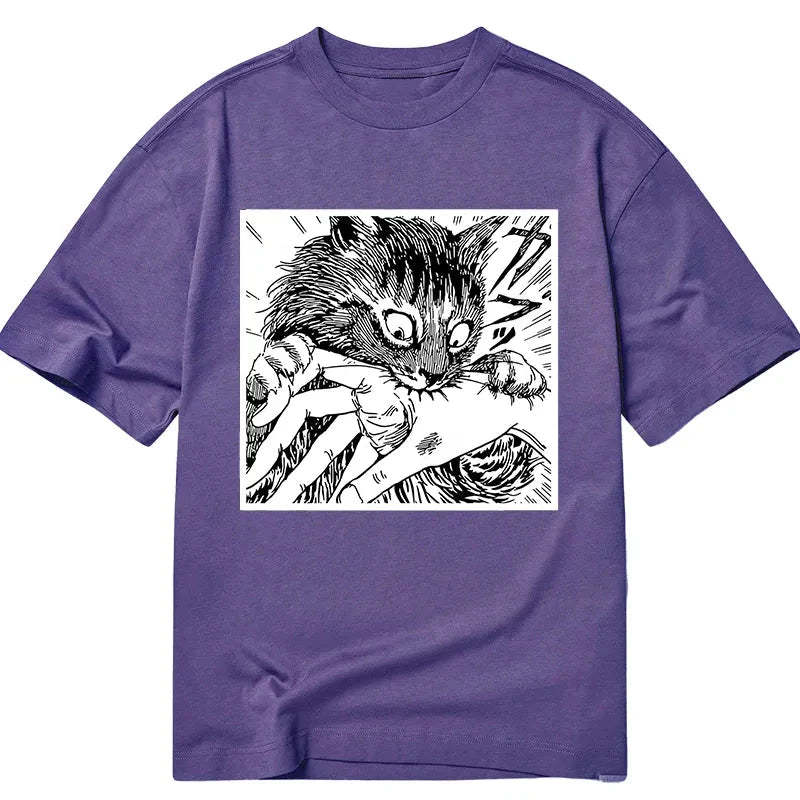 Tokyo-Tiger Creepy Cat Anime Horror Anteater Classic T-Shirt