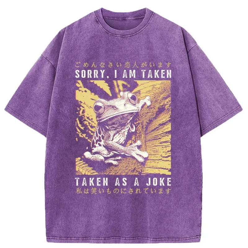 Tokyo-Tiger The Tragic Frog Japanese Washed T-Shirt