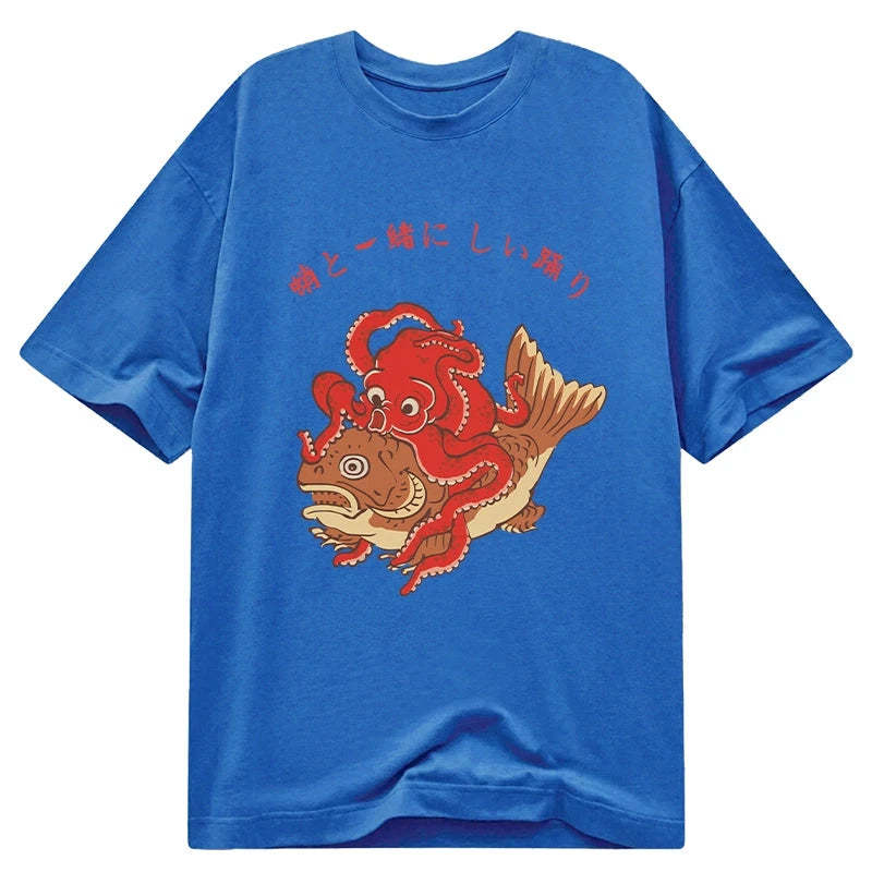 Tokyo-Tiger Octopus And Koi Dance Together Classic T-Shirt