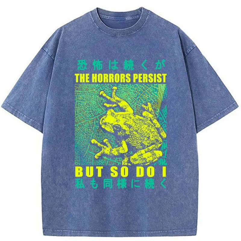 Tokyo-Tiger The Horrors Persist Frog Washed T-Shirt