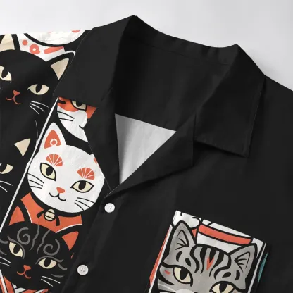 Tokyo-Tiger Japanese Cat Portrait Collection Aloha Hawaiian Shirt