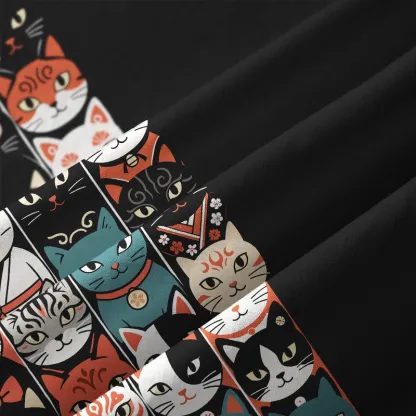 Tokyo-Tiger Japanese Cat Portrait Collection Button-up Shirt