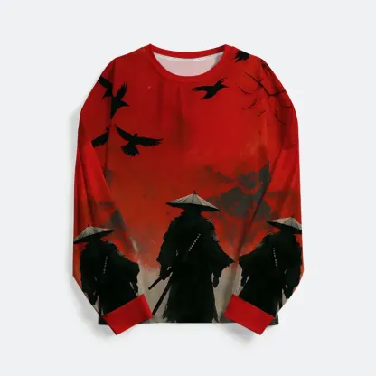 Tokyo-Tiger Blood Night Samurai Family Pajama Sets