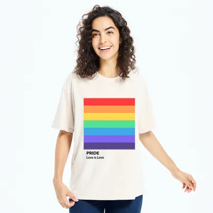Tokyo-Tiger Pride Month Rainbow Flag Art Washed T-Shirt